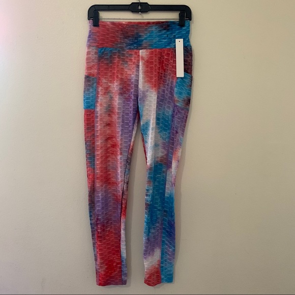 NWT Women’s Anti Cellulite Tie Dye Leggings - Picture 6 of 13